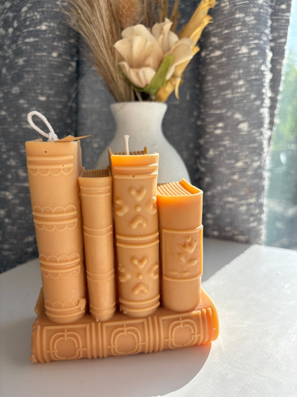 Book Stack Candle
