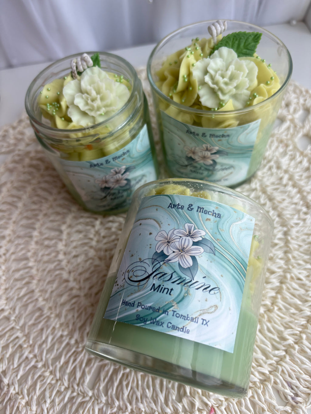 Jasmine & Mint Candle 10 Oz