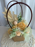 Floral Candle Basket