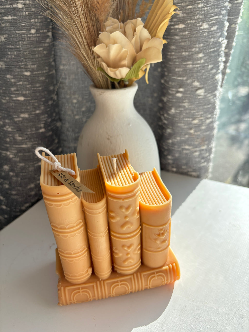 Book Stack Candle