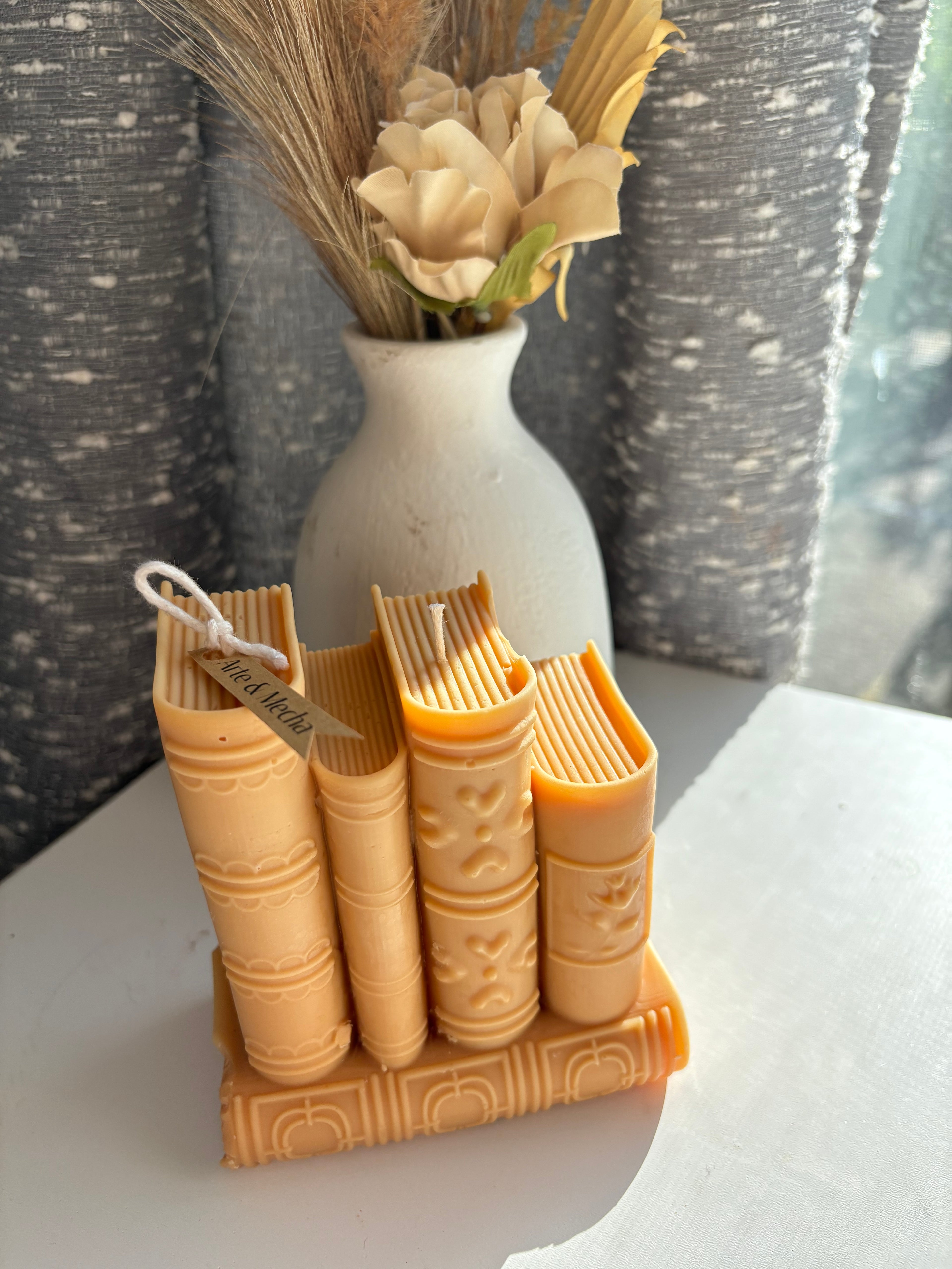 Book Stack Candle