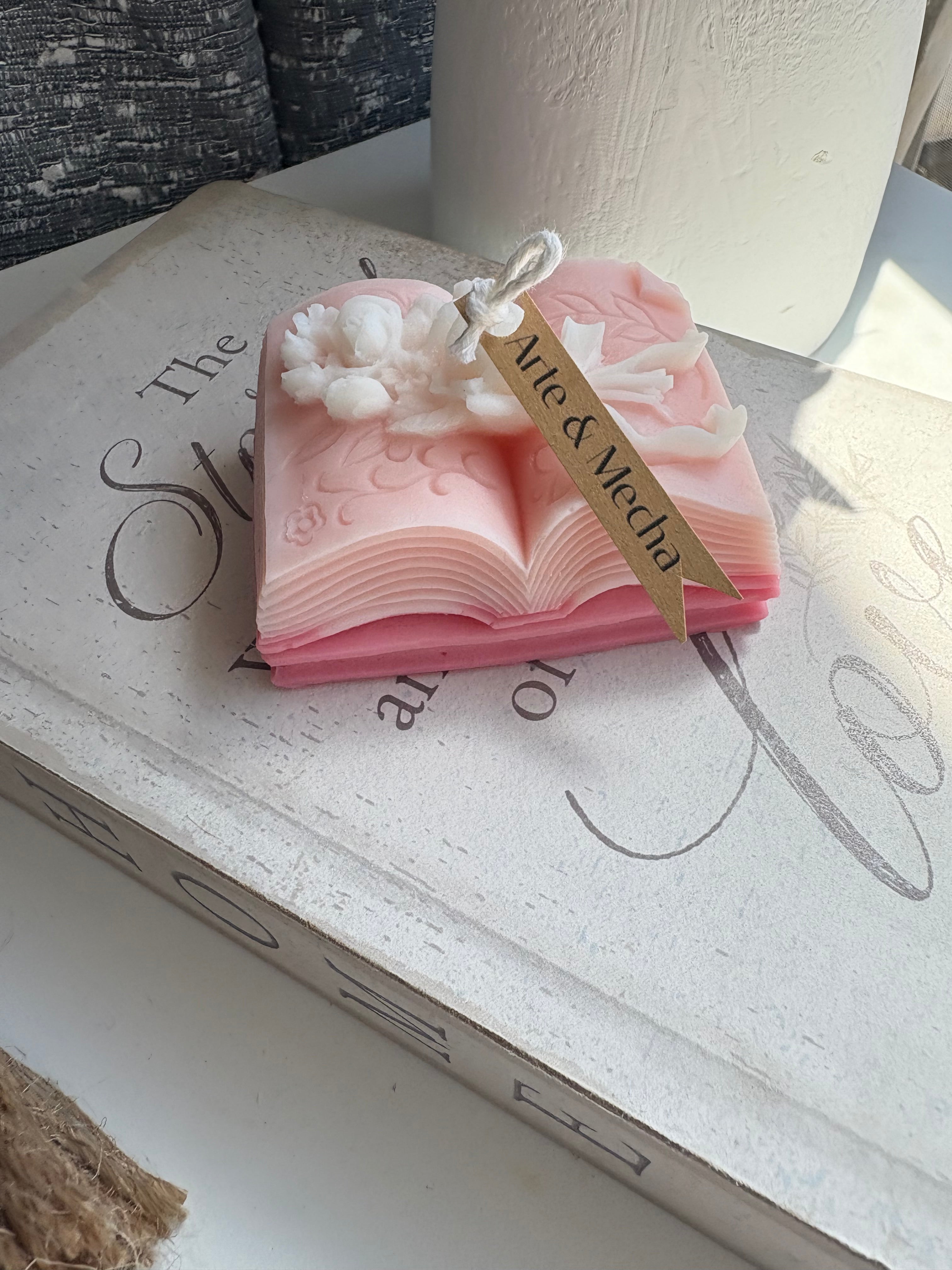 Book Bloom Candle