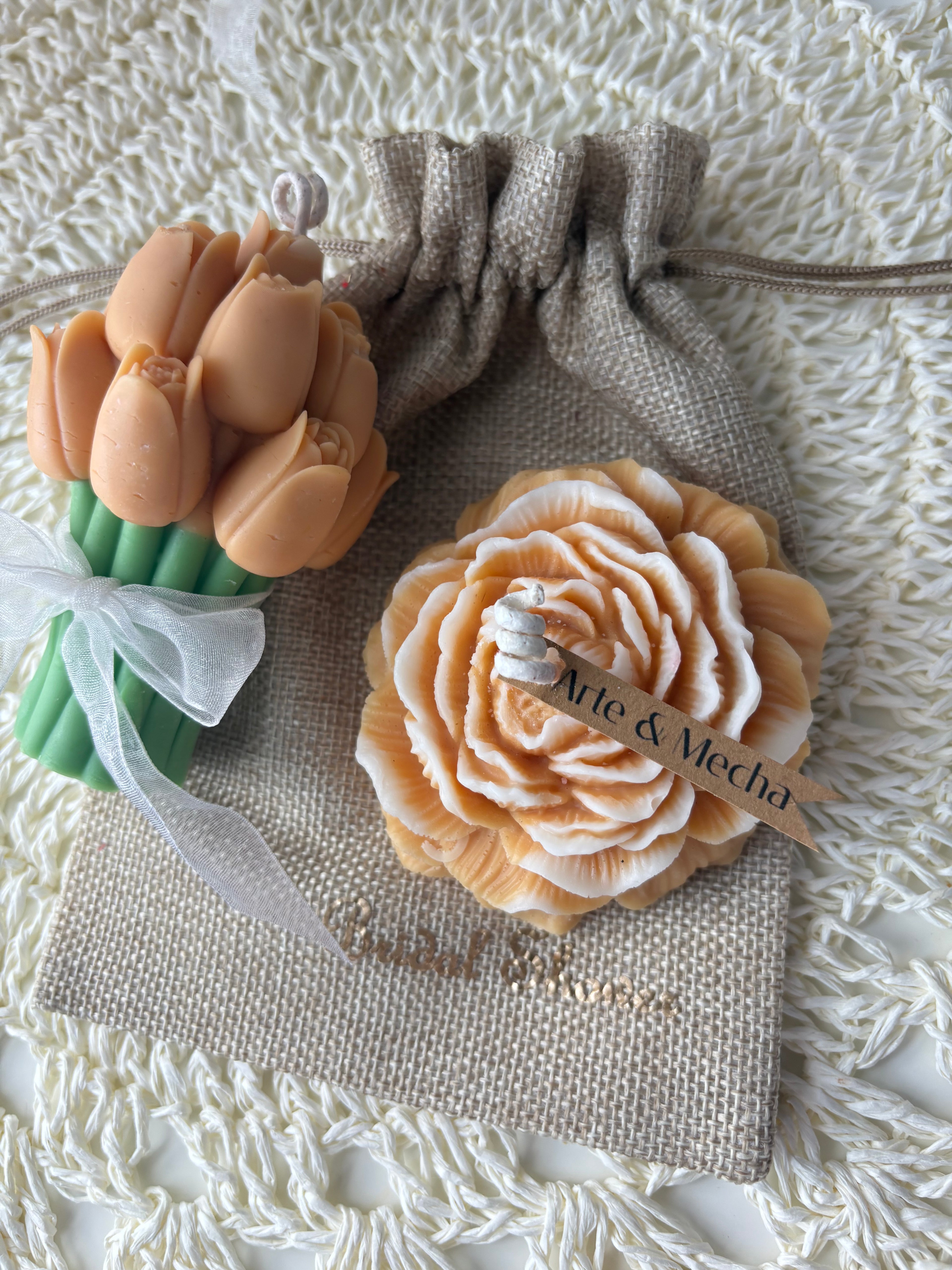 Peony & Tulip Candle Set