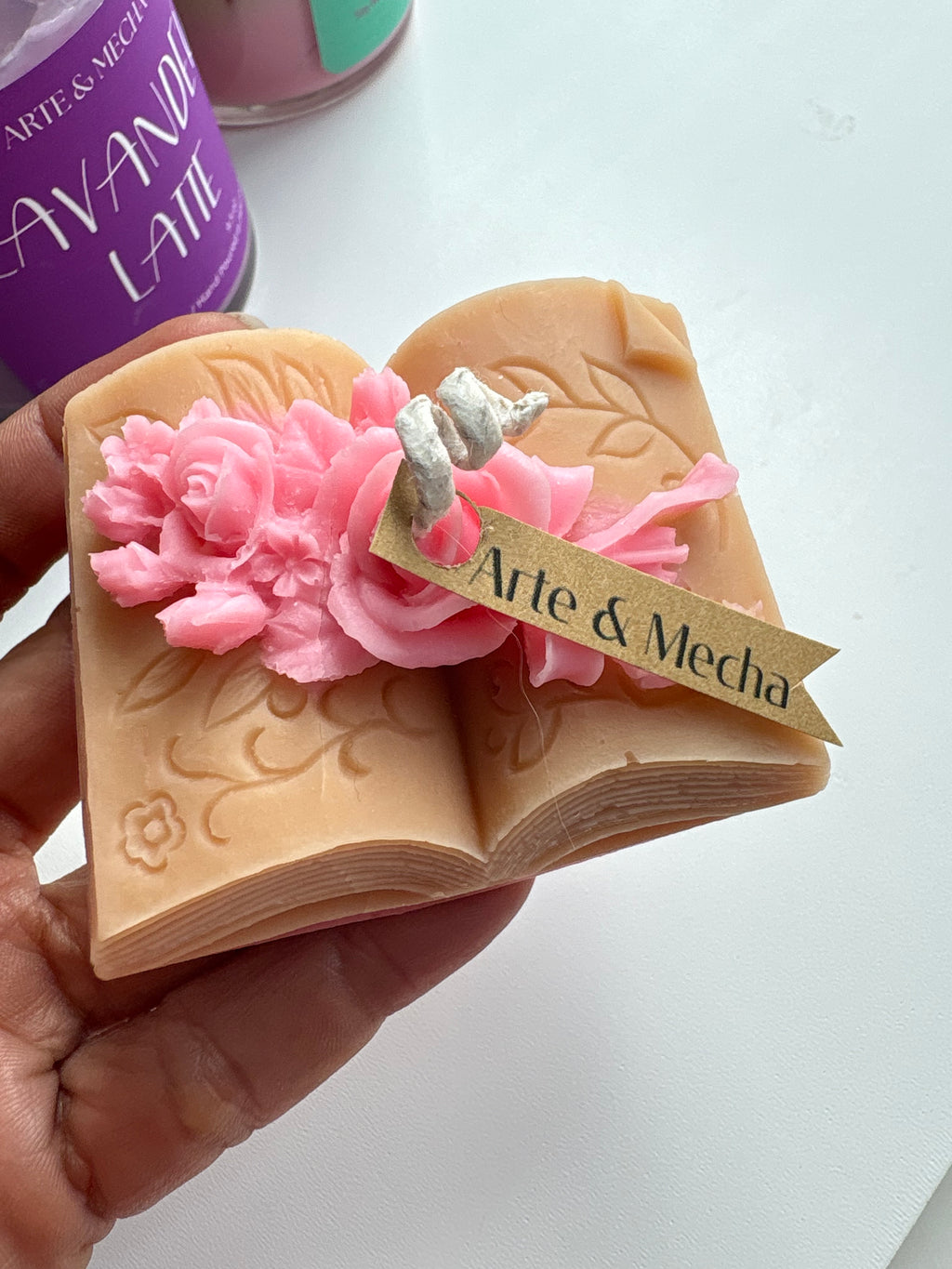 Book Bloom Candle