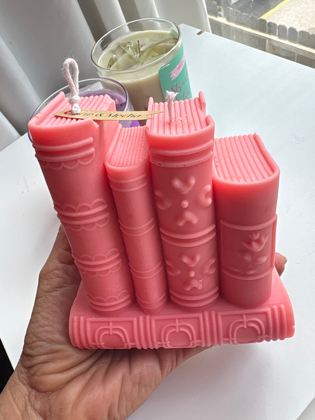 Book Stack Candle