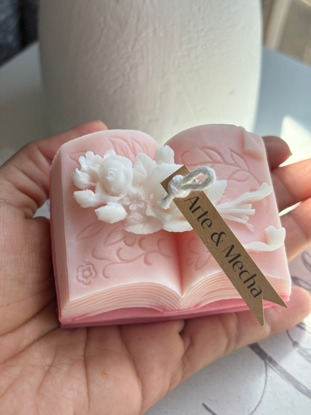 Book Bloom Candle