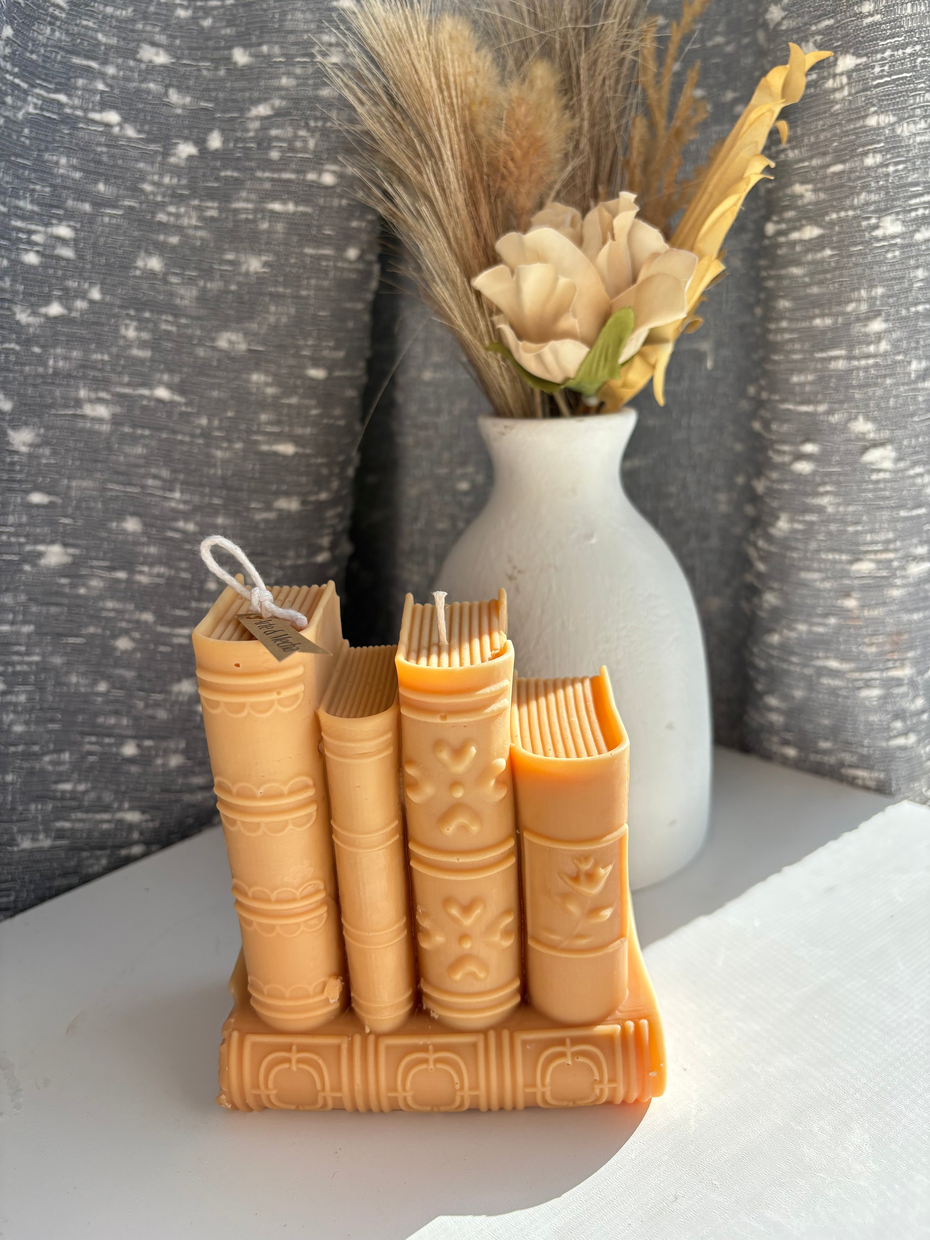 Book Stack Candle