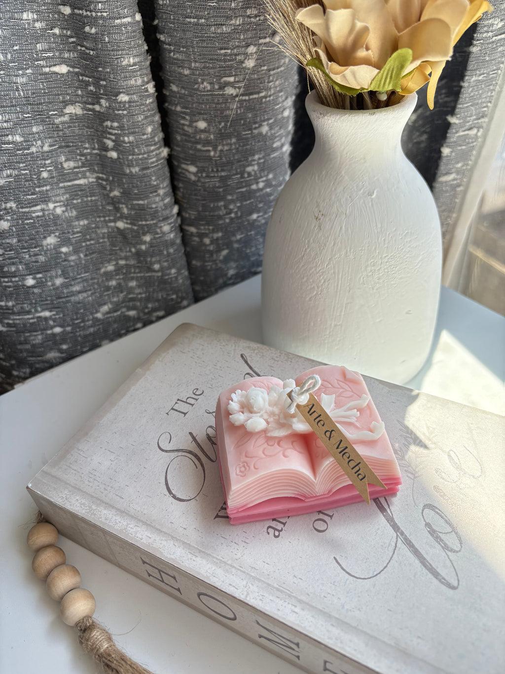 Book Bloom Candle