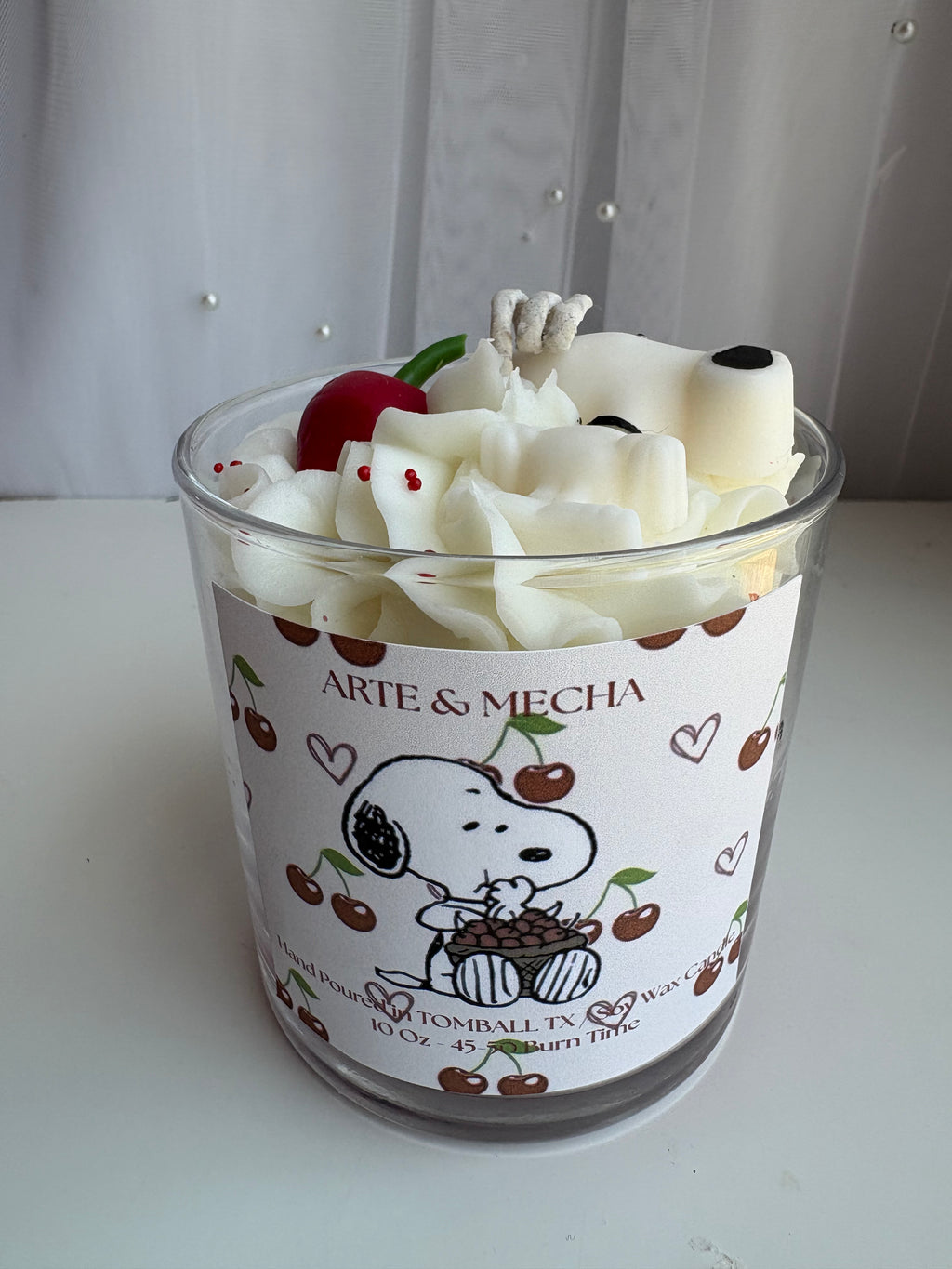 Snoopy & Cherry Candle 10 Oz
